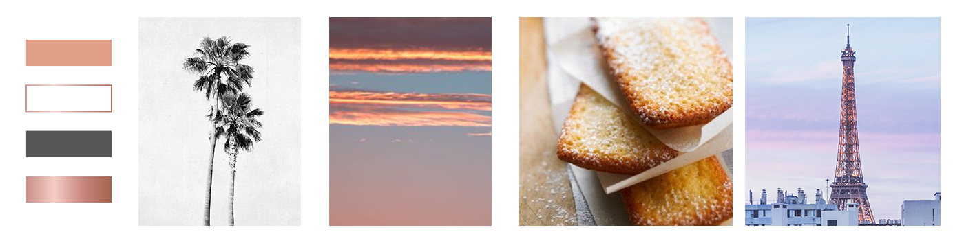 Moodboard pour L.A. Gourmande