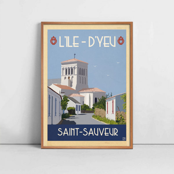 Affiche ile d'yeu Saint-Sauveur