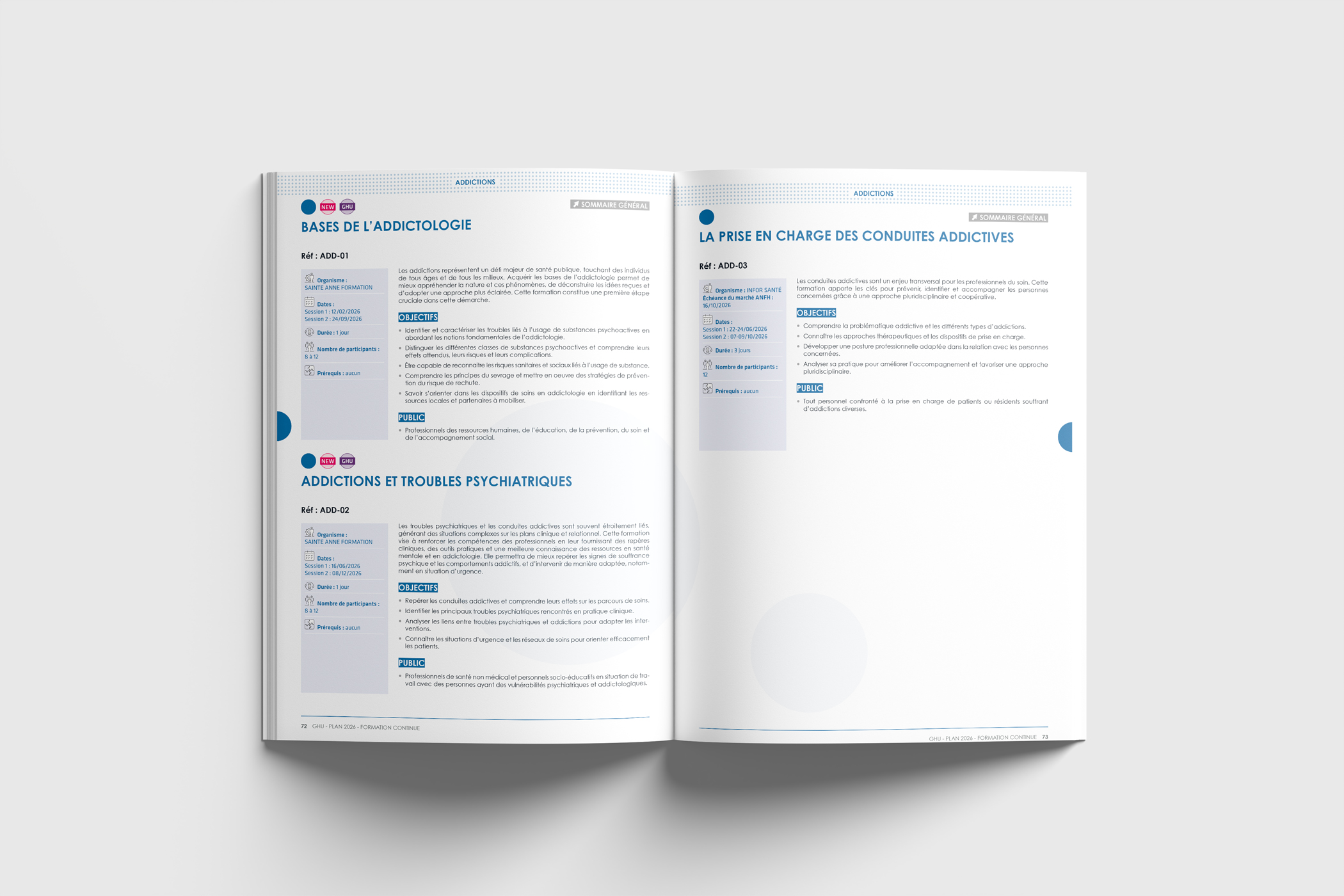 GHU catalogue formation 2026